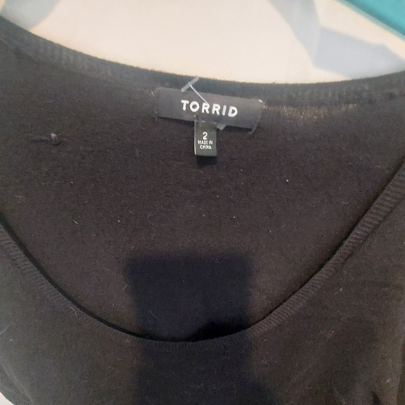 Torrid Black Babydoll Sweater - Picture 3 of 3